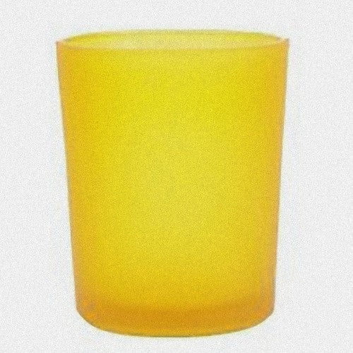 20 Pack Yellow Frosted Glass Votive Candle Holders Table Centreoieces  Xmas Wedding Anniversary Event Recption Party Function or Home Decor 5