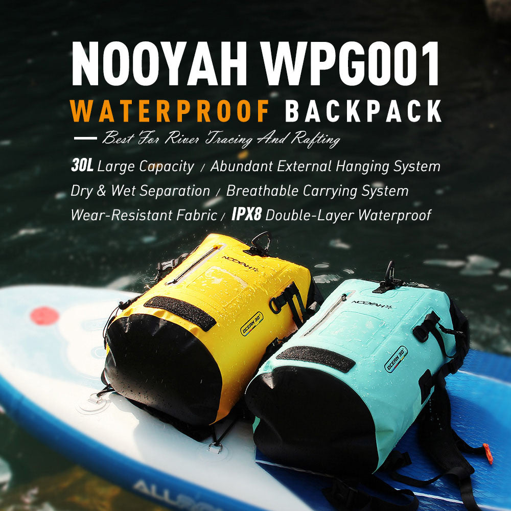 NOOYAH IPX8 Waterproof Bike Cycle Outdoor Sports Backpack Double-Layer Waterproof Bag  YELLOW 6
