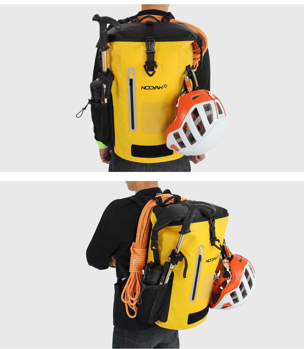 NOOYAH IPX8 Waterproof Bike Cycle Outdoor Sports Backpack Double-Layer Waterproof Bag  YELLOW 10
