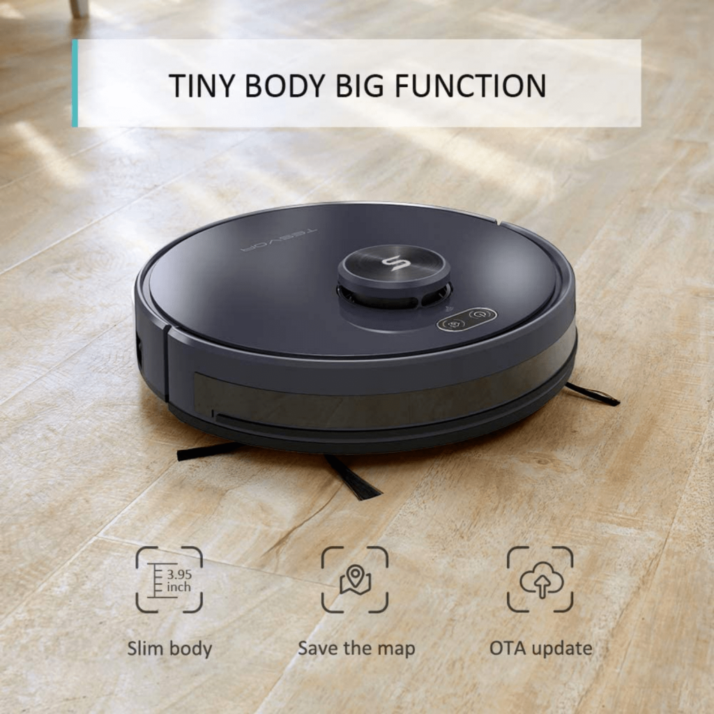 Tesvor S6+ Robot Vacuum Cleaner Mop 2700Pa With Laser Navigation 3