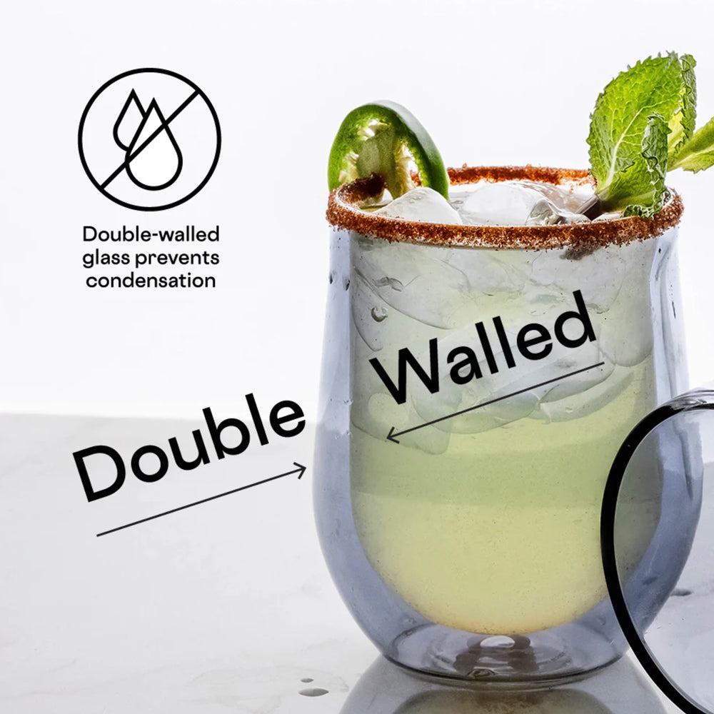 Corkcicle Glass Stemless - Double Pack - Clear 3