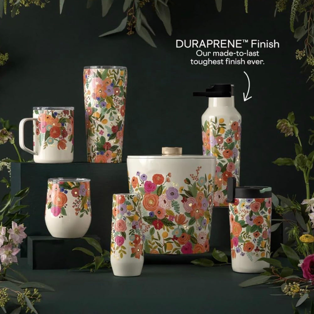 Corkcicle Sport Canteen - 600ml Rifle Paper - Garden Party Cream 3