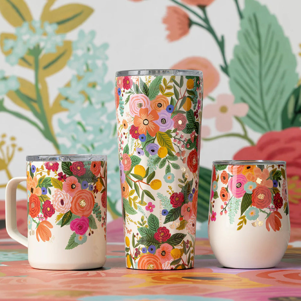 Corkcicle Tumbler - 750ml Rifle Paper - Garden Party Cream 3