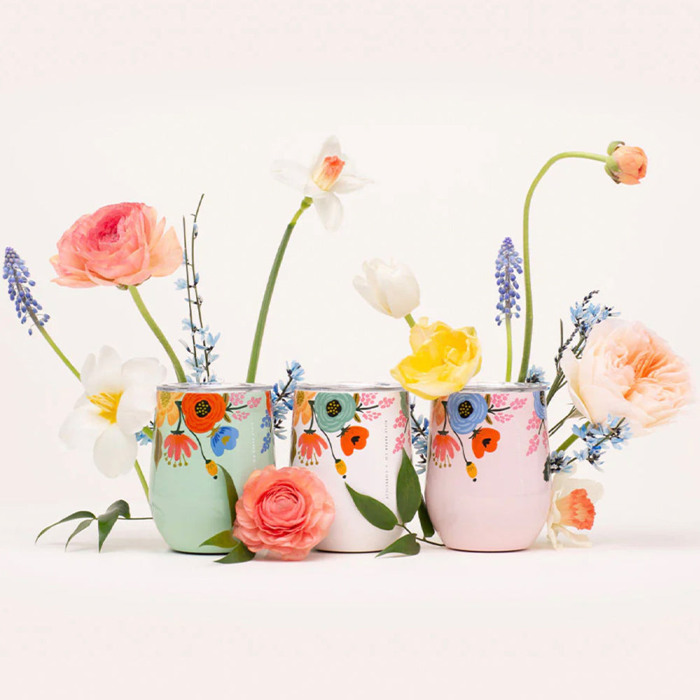 Corkcicle Stemless - 340ml Rifle Paper - Garden Party Cream 4