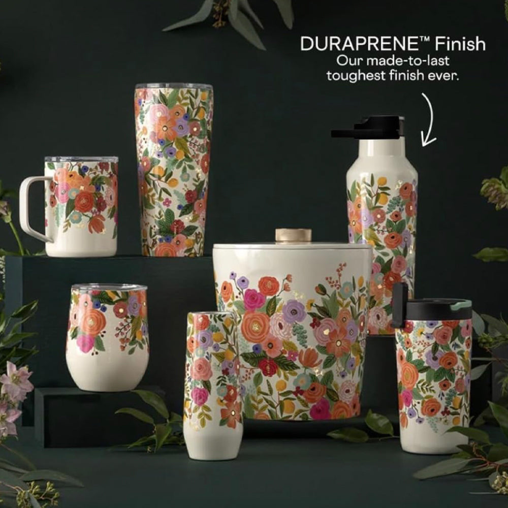 Corkcicle Stemless Flute - 207ml Rifle Paper - Garden Party Cream 3