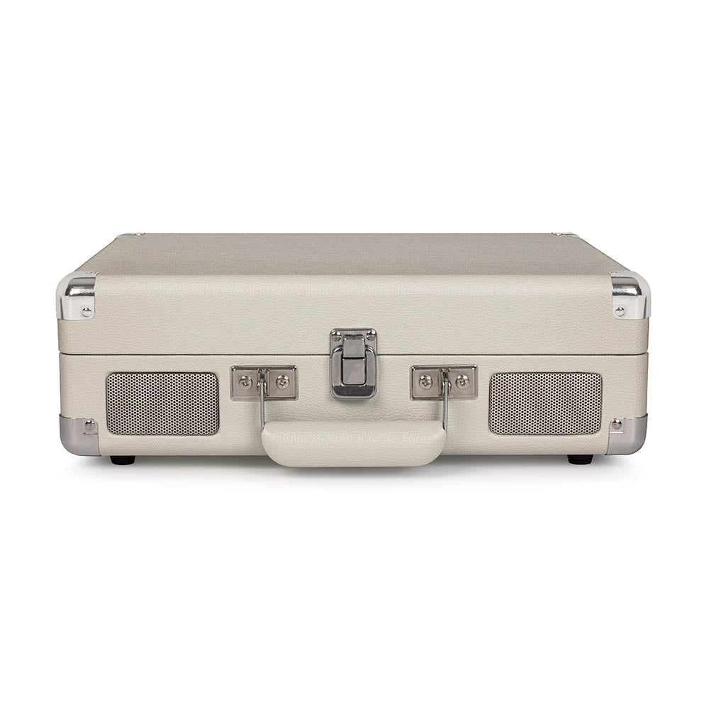 Crosley Cruiser Bluetooth Portable Turntable - White Sands + Bundled Crosley Record Storage Display Stand 4
