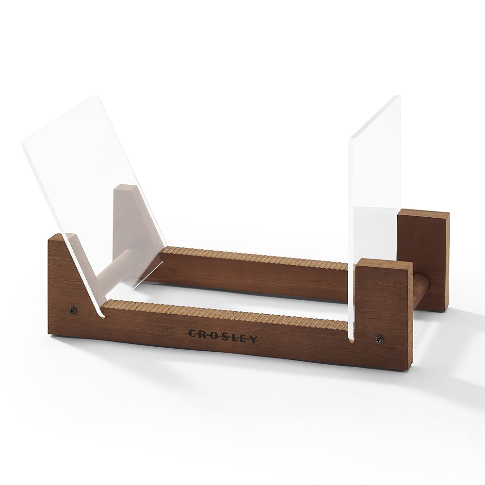 Crosley Voyager Bluetooth Portable Turntable - Cocoa + Bundled Crosley Record Storage Display Stand 5