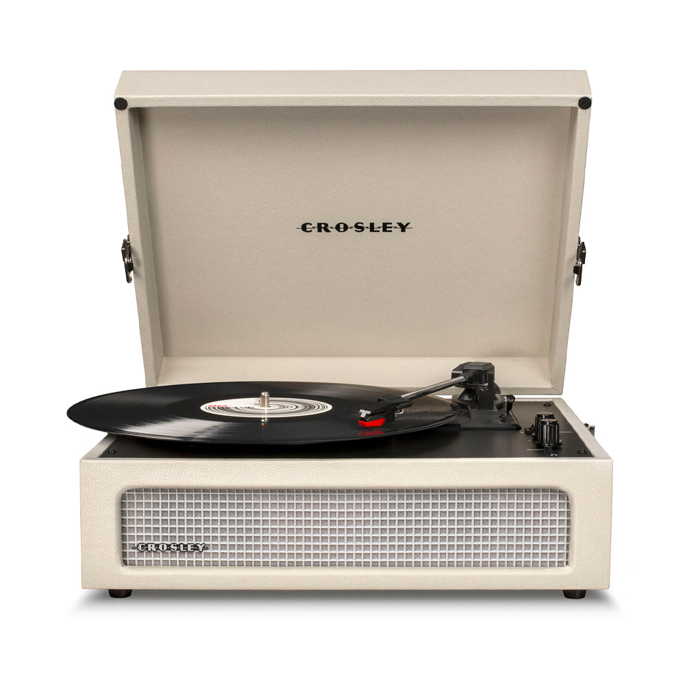 Crosley Voyager Bluetooth Portable Turntable - Dune + Bundled Crosley Record Storage Display Stand 3