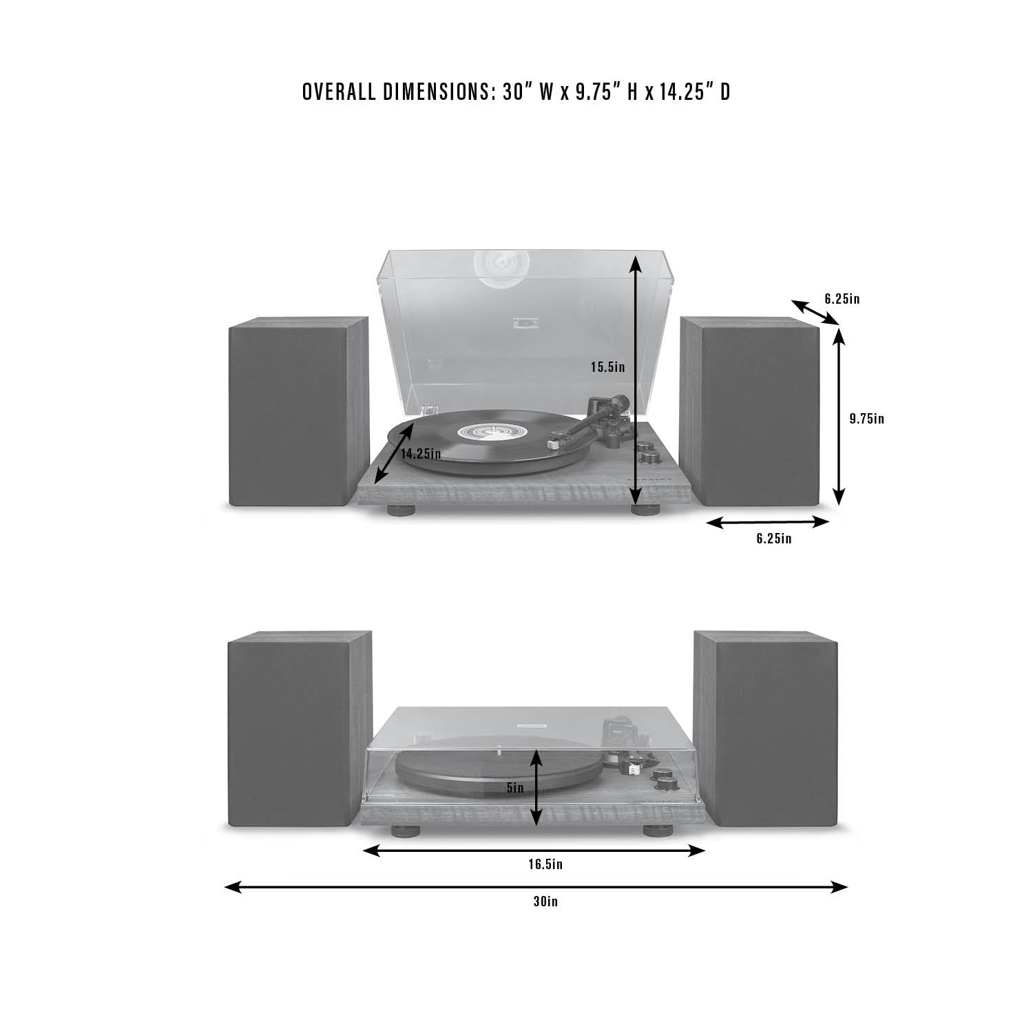 Crosley C62 Shelf System - Black 10