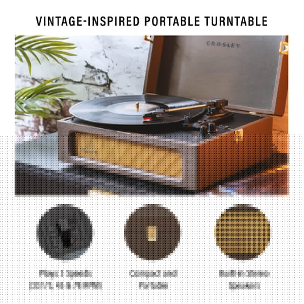 Crosley Voyager Bluetooth Portable Turntable - Cocoa 3