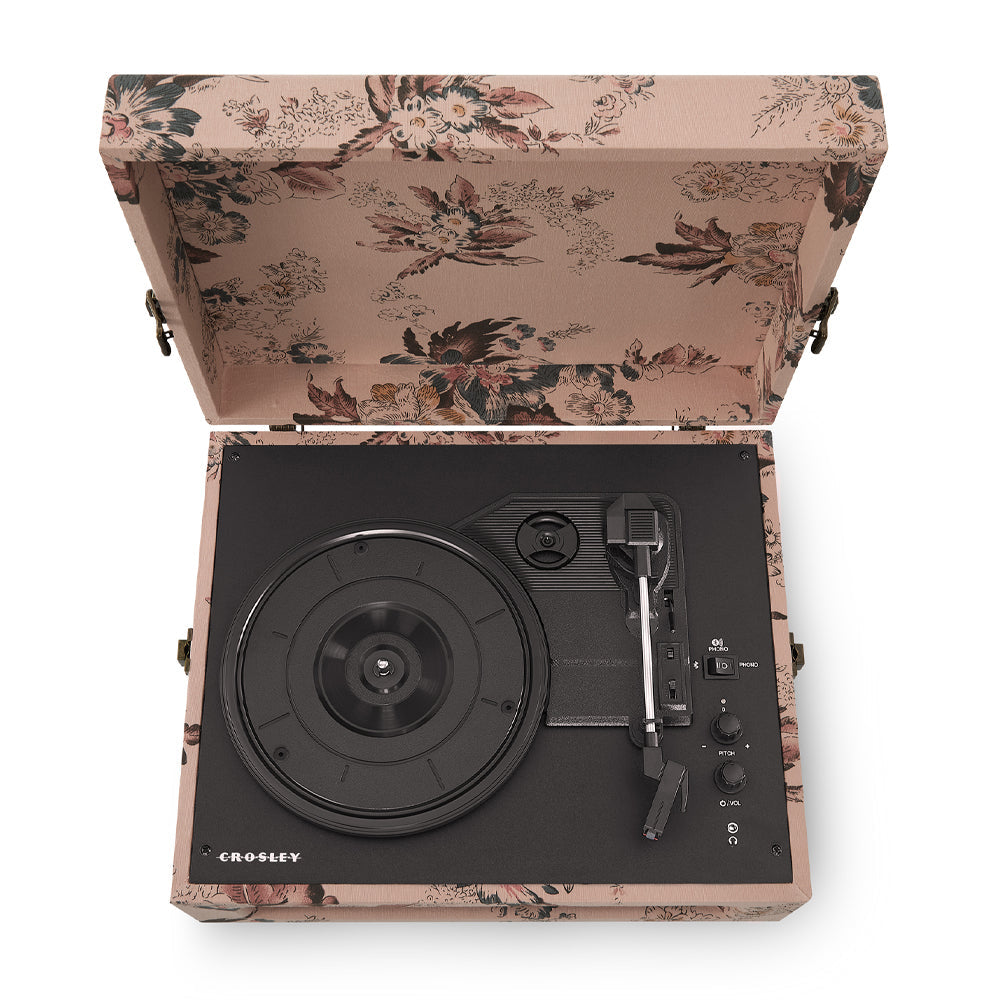 Crosley Voyager Bluetooth Portable Turntable - Floral 6