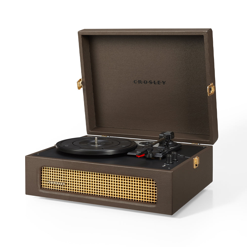 Crosley Voyager Bluetooth Portable Turntable + Entertainment Stand Bundle - Cocoa 3