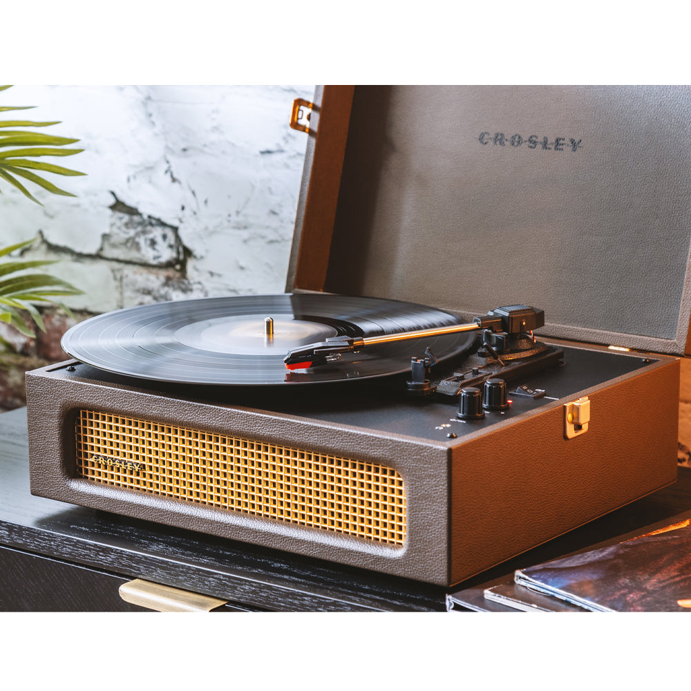 Crosley Voyager Bluetooth Portable Turntable + Entertainment Stand Bundle - Cocoa 5