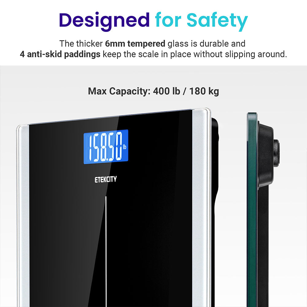 Etekcity Digital Body Weight Bathroom Scale - Black 4