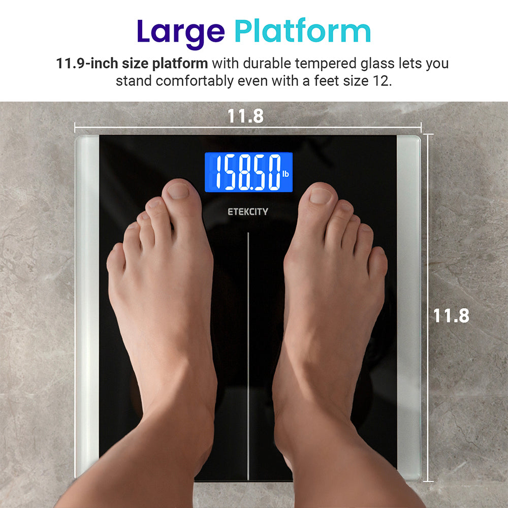 Etekcity Digital Body Weight Bathroom Scale - Black 5