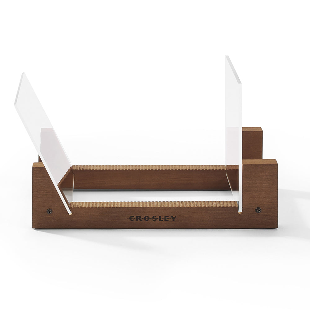 Gadhouse Brad MKII Record Player - Green + Bundled Crosley Record Storage Display Stand 3