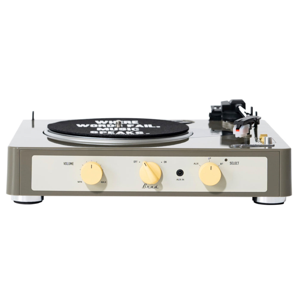 Gadhouse Brad MKII Record Player - Grey + Bundled Record Storage Crate 5