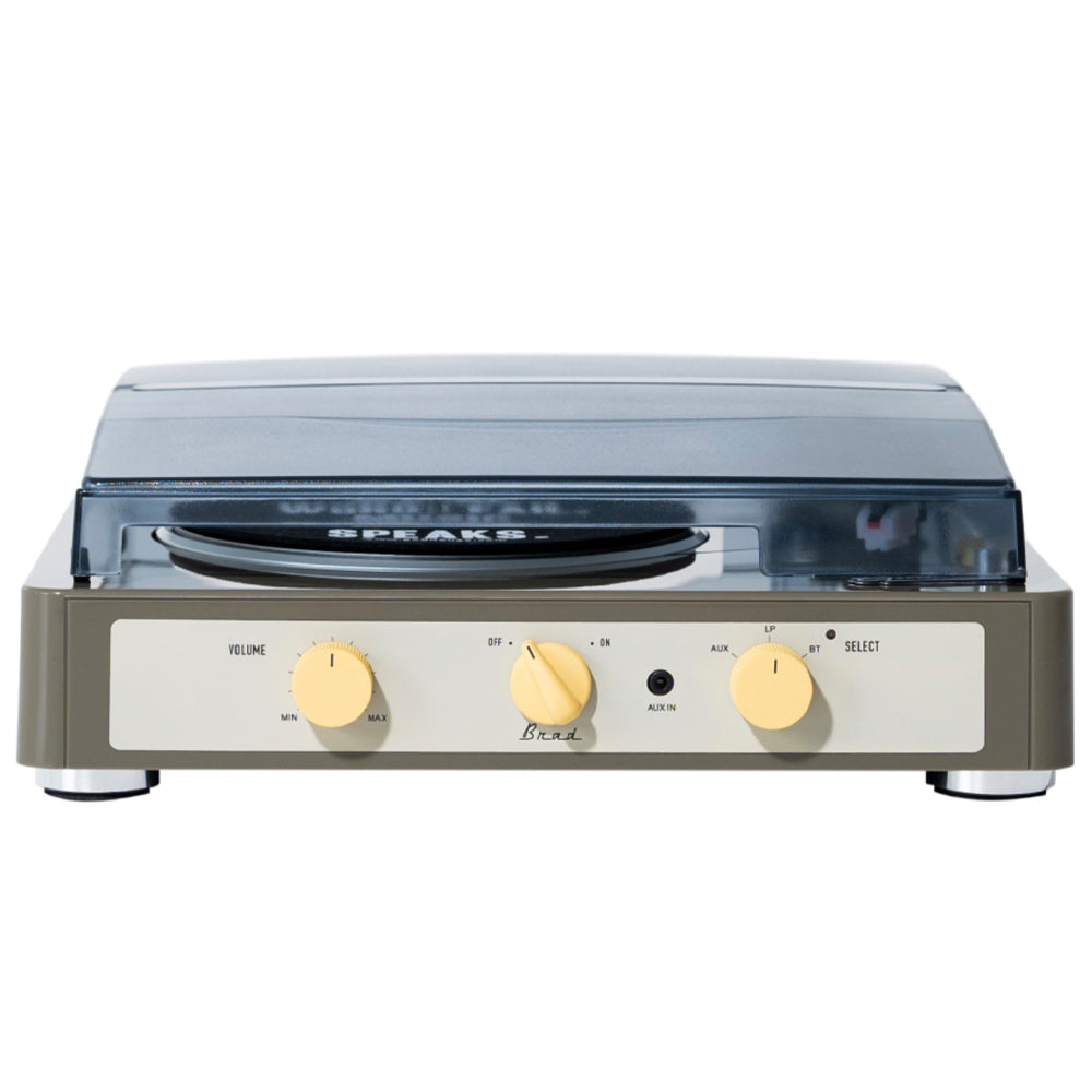 Gadhouse Brad MKII Record Player - Grey + Entertainment Stand Bundle - Black 3