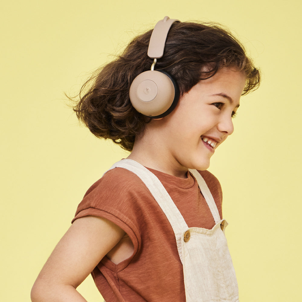 Kreafunk Kids Buzz Junior Bluetooth Headphones - Ivory Sand 3