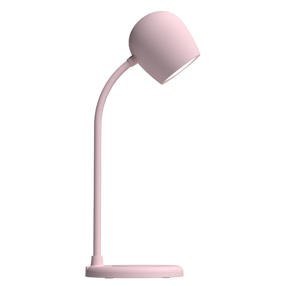 Kreafunk Ellie Lamp W/ Qi Charger And Bluetooth Speaker - Dusty Rose 4