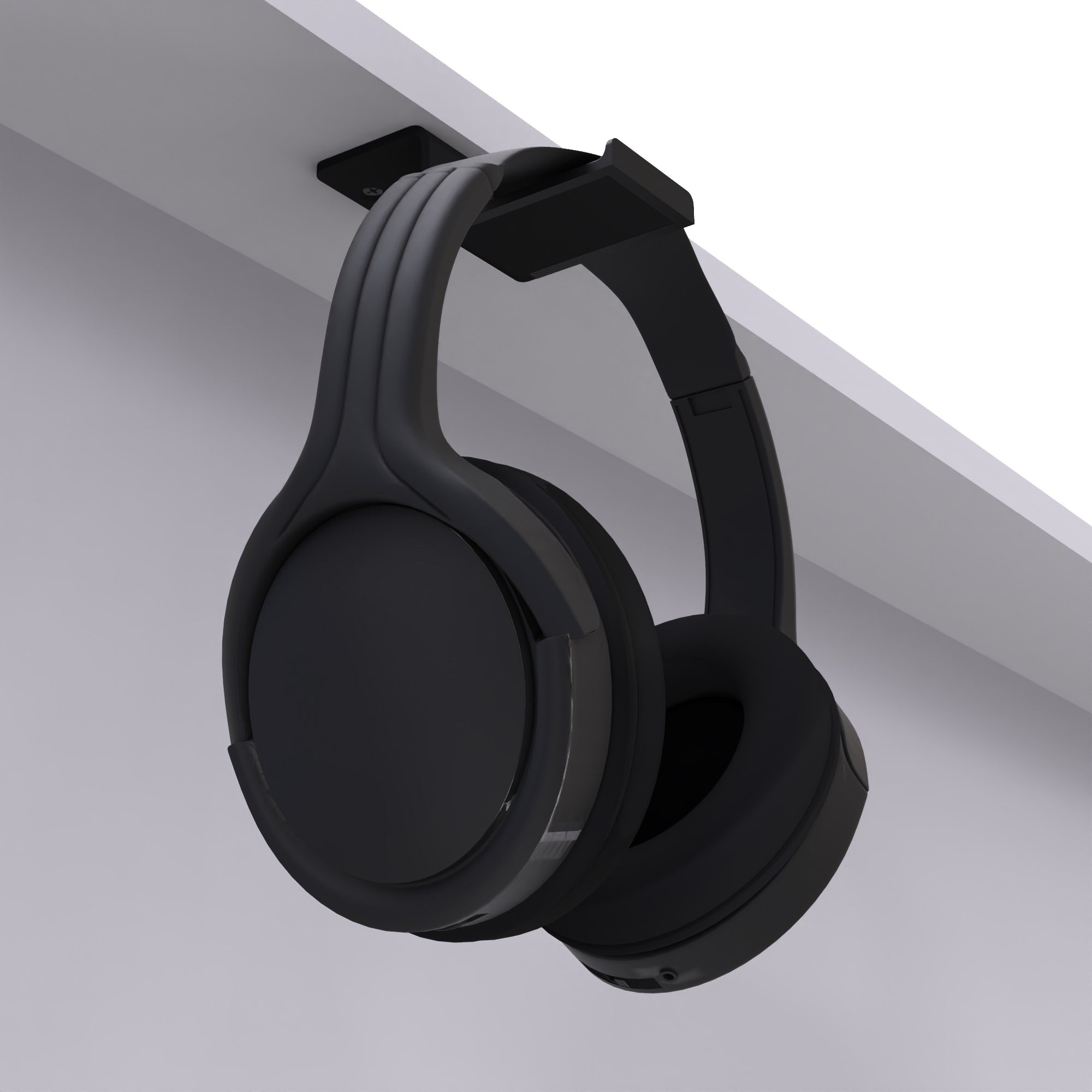 Kanto HH Universal Under Desk Headphone Hook, Black 5