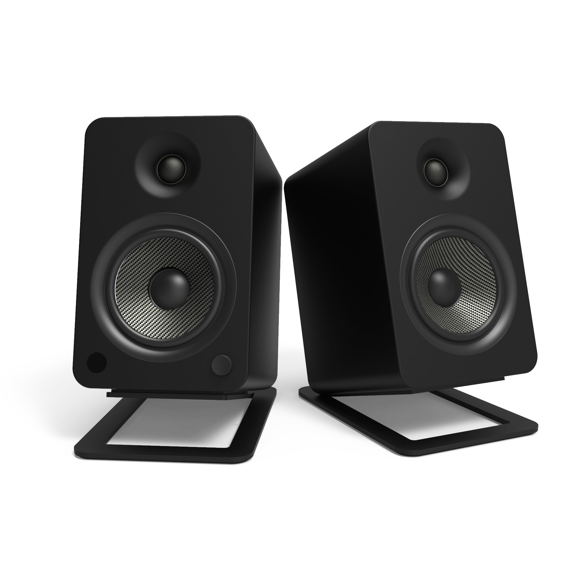 Kanto S6 Angled Desktop Speaker Stands for Large Speakers - Pair, Black 3
