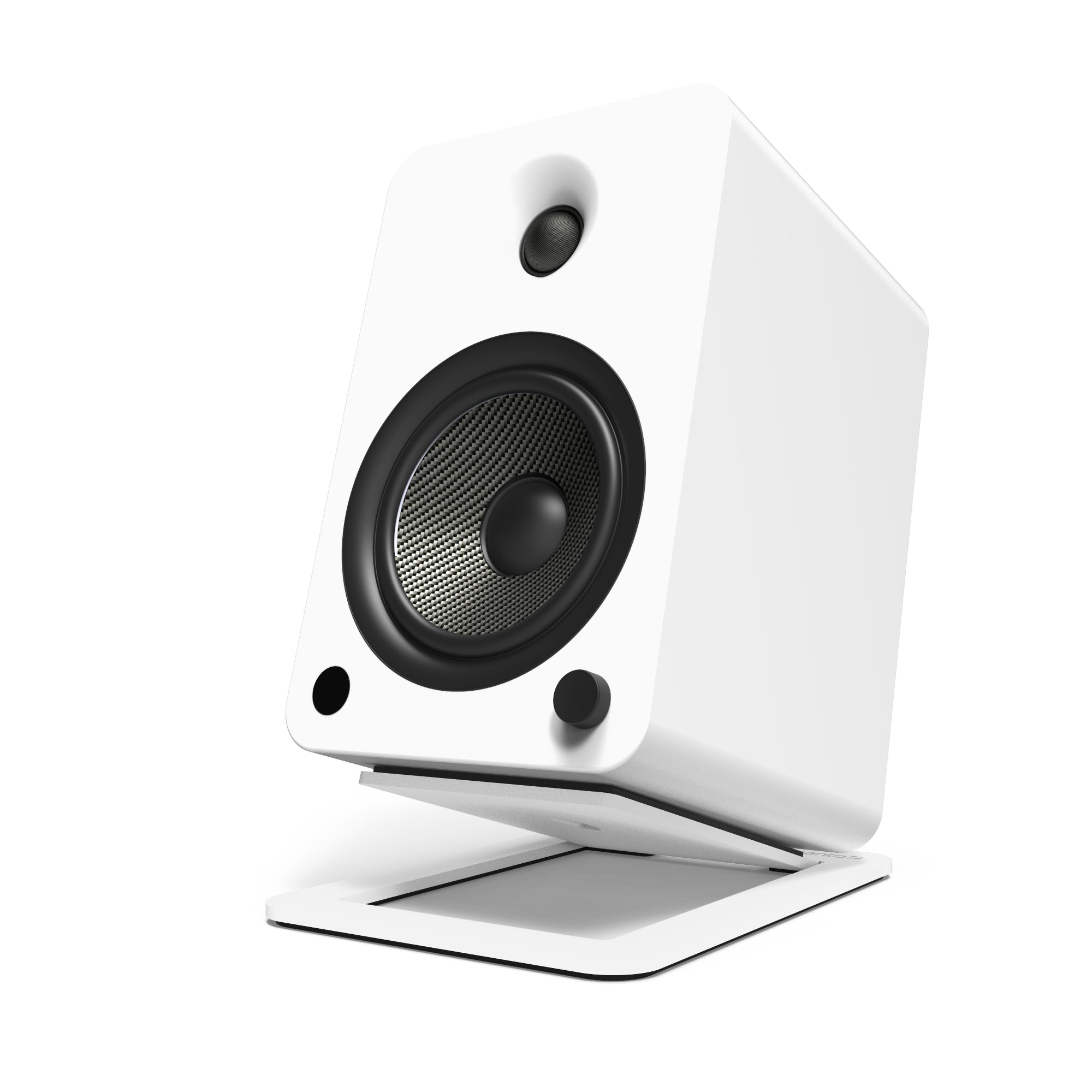 Kanto S6W Angled Desktop Speaker Stands for Large Speakers - Pair, White 5