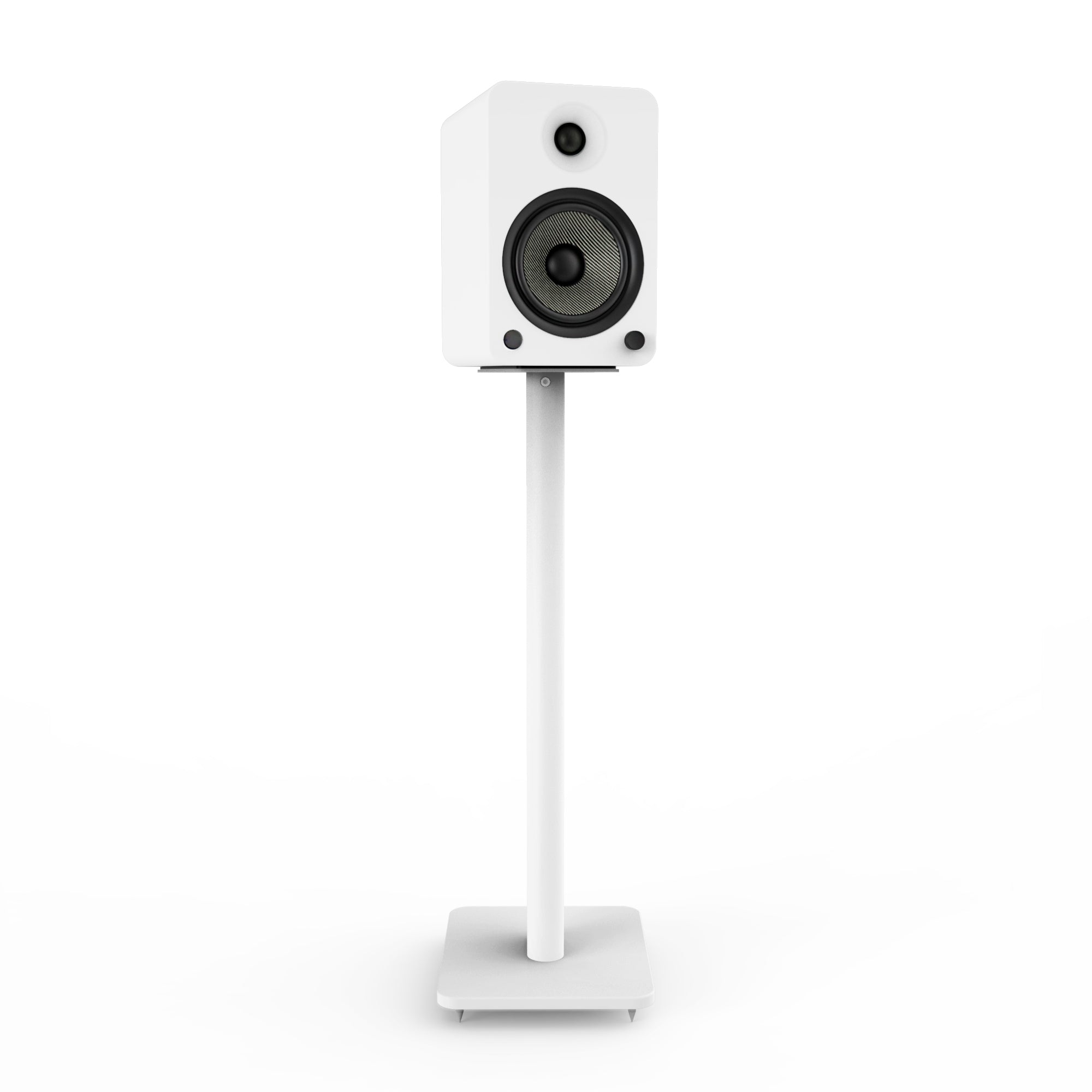 Kanto SP26PLW 26" Tall Bookshelf Speaker Floor Stands - Pair, White 6