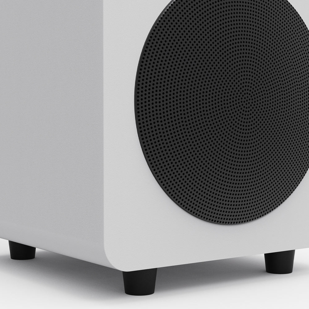 Kanto SUB6 200W 6" Sealed Powered Subwoofer, Matte White 3