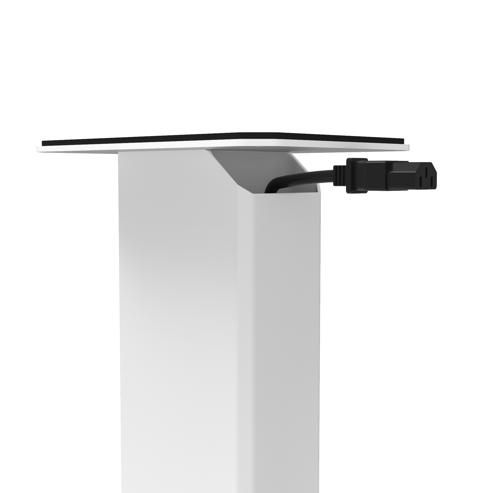 Kanto SX26W 26" Tall Fillable Speaker Stands with Isolation Feet - Pair, White 6