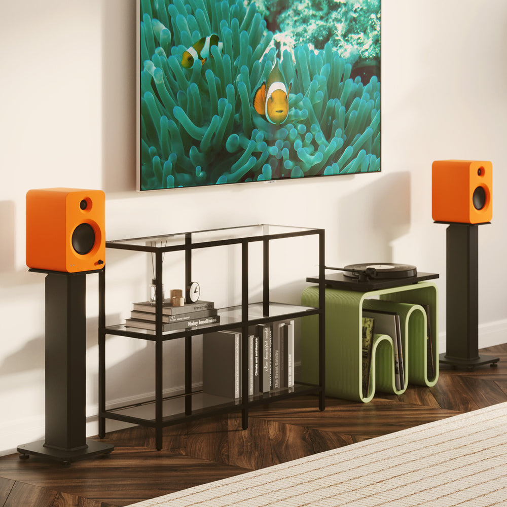 Kanto SX30 30" Tall Fillable Speaker Stands with Isolation Feet - Pair, Black 5