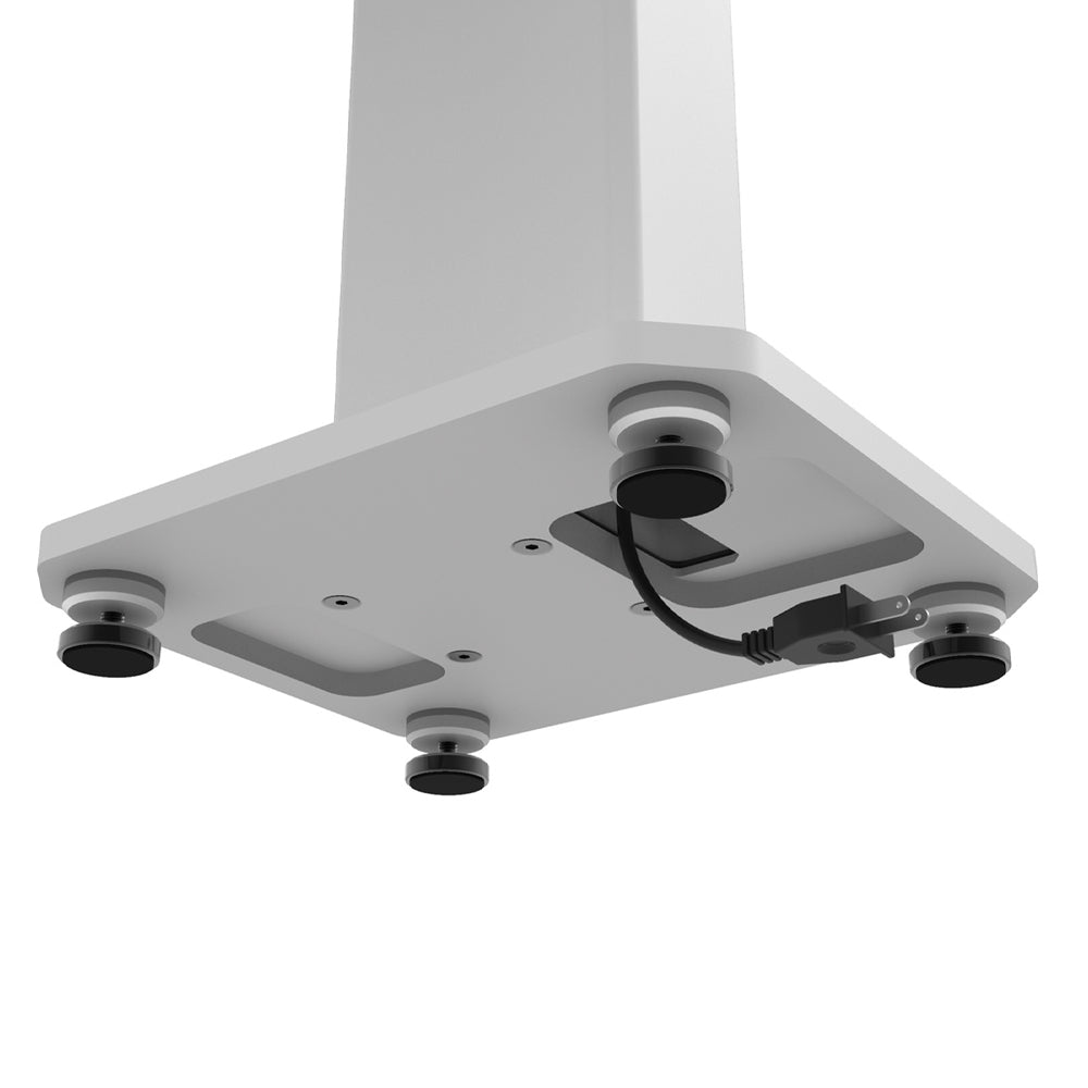 Kanto SX30W 30" Tall Fillable Speaker Stands with Isolation Feet - Pair, White 3