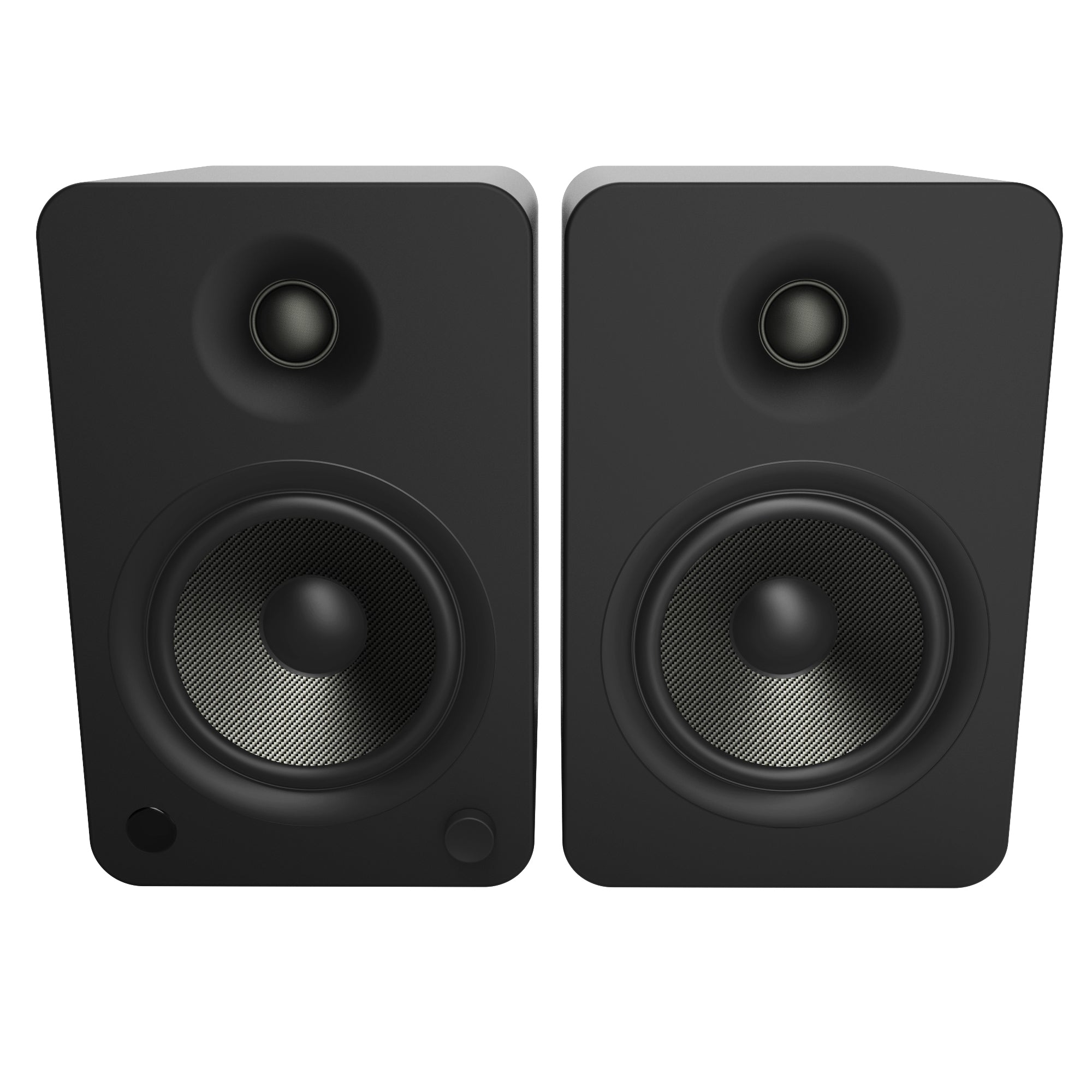 Kanto YU6 200W Powered Bookshelf Speakers with Bluetooth and Phono Preamp - Pair, Matte Black 3