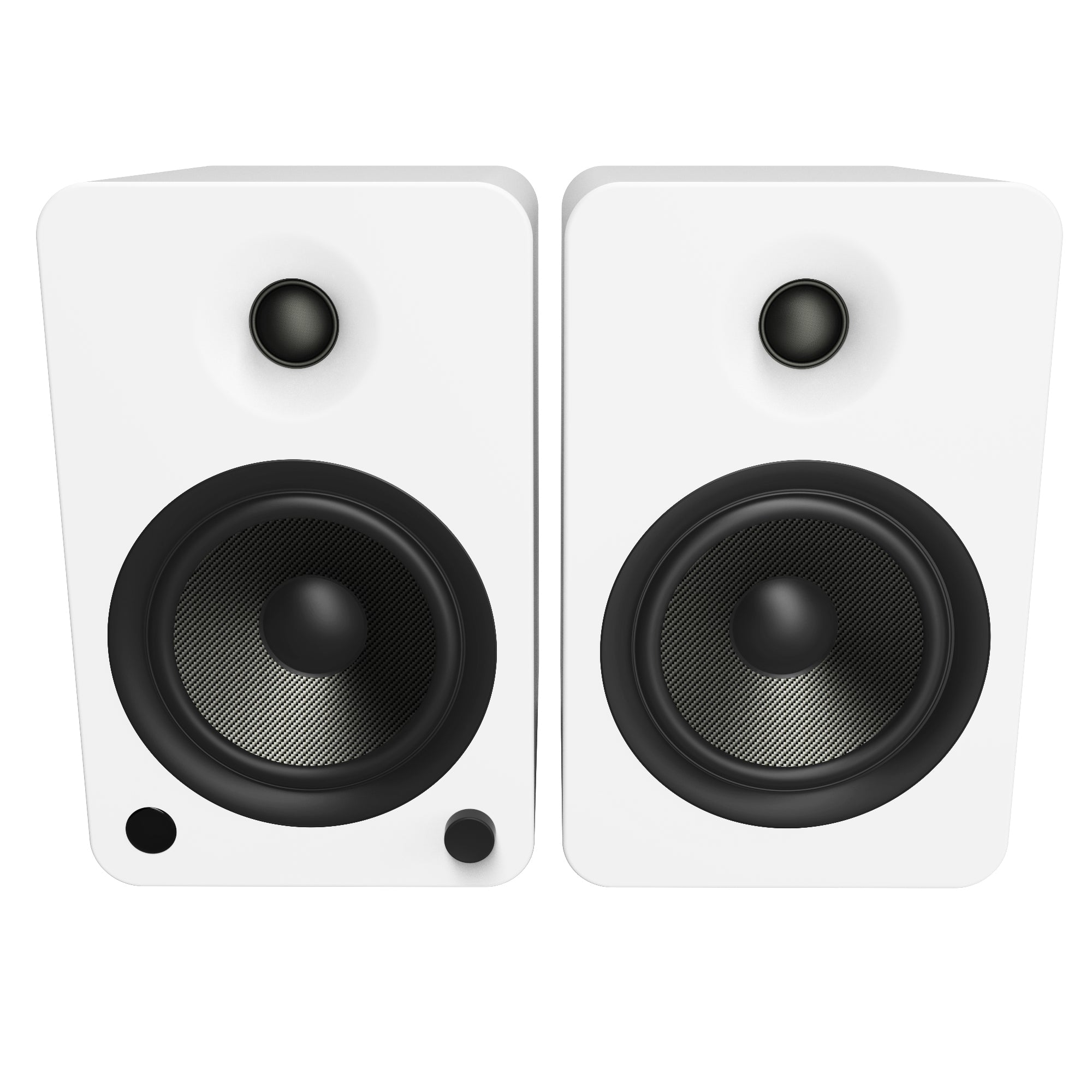 Kanto YU6 200W Powered Bookshelf Speakers with Bluetooth and Phono Preamp - Pair, Matte White 3