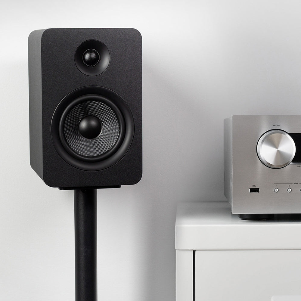 Kanto YU Passive 5.25" Speakers with 1" Silk Dome Tweeter and 5.25" Kevlar Woofer - Black, Pair 5