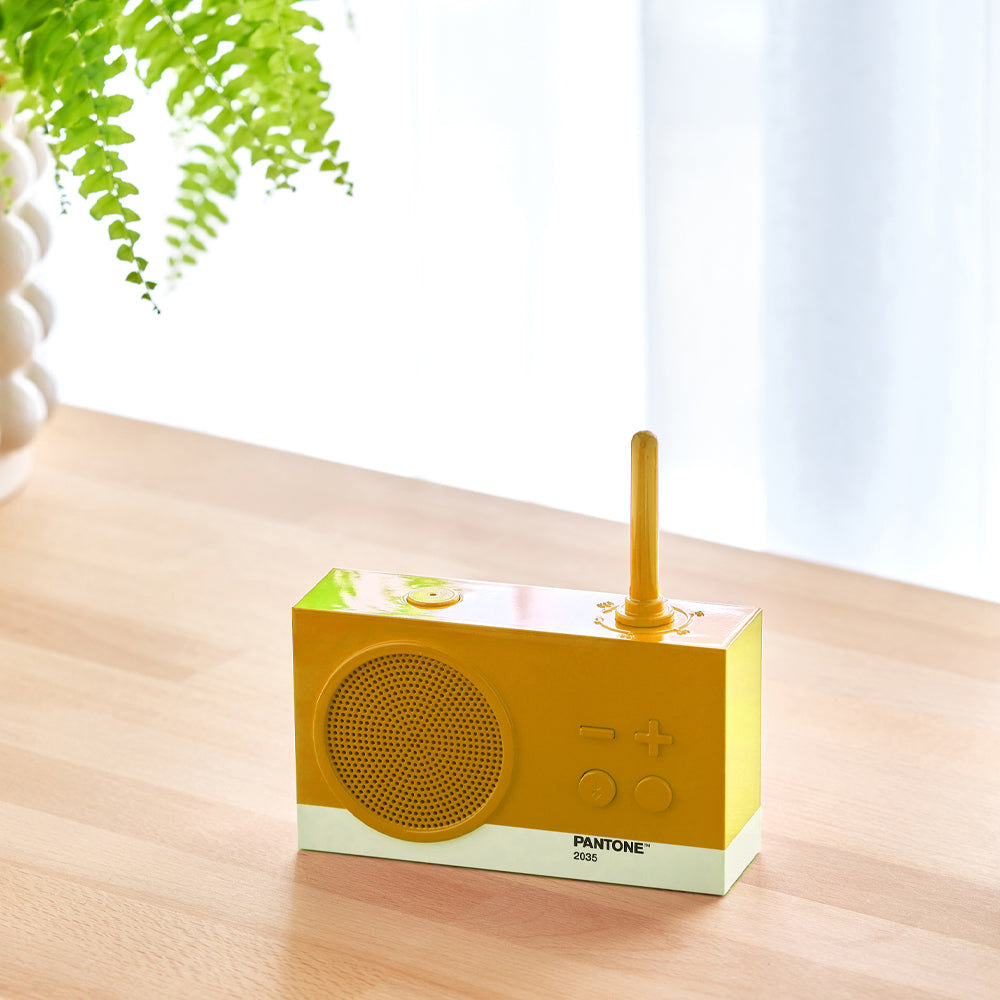 Lexon Thykho 3 Fm Radio & Bluetooth Speaker PANTONE -Yellow 4