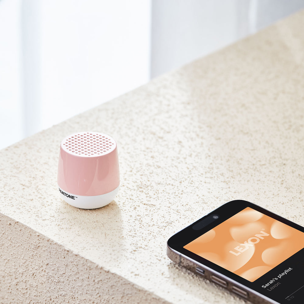 Lexon Mino+ Mini Bluetooth Speaker PANTONE - Rose Pink 4