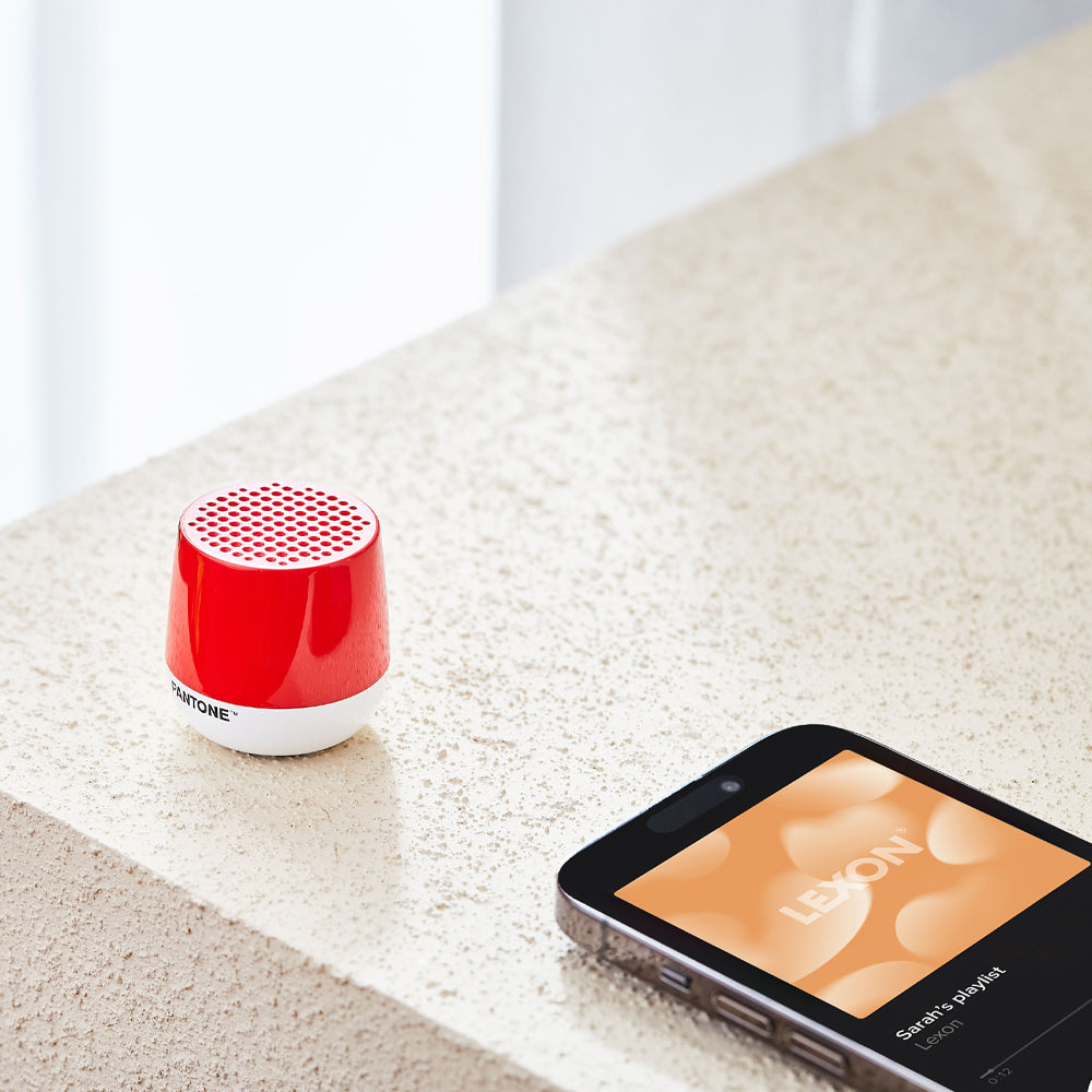 Lexon Mino+ Mini Bluetooth Speaker PANTONE - 2035 Red 4