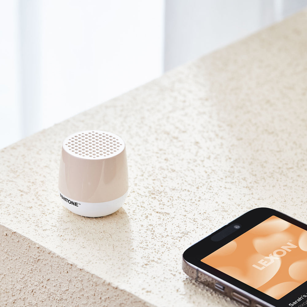 Lexon Mino+ Mini Bluetooth Speaker PANTONE - Sand 3