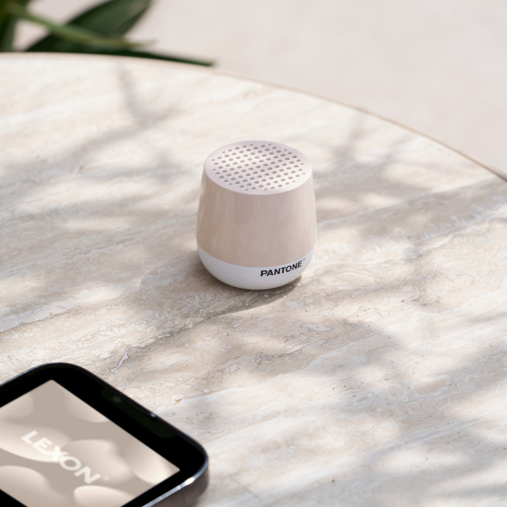 Lexon Mino+ Mini Bluetooth Speaker PANTONE - Sand 4