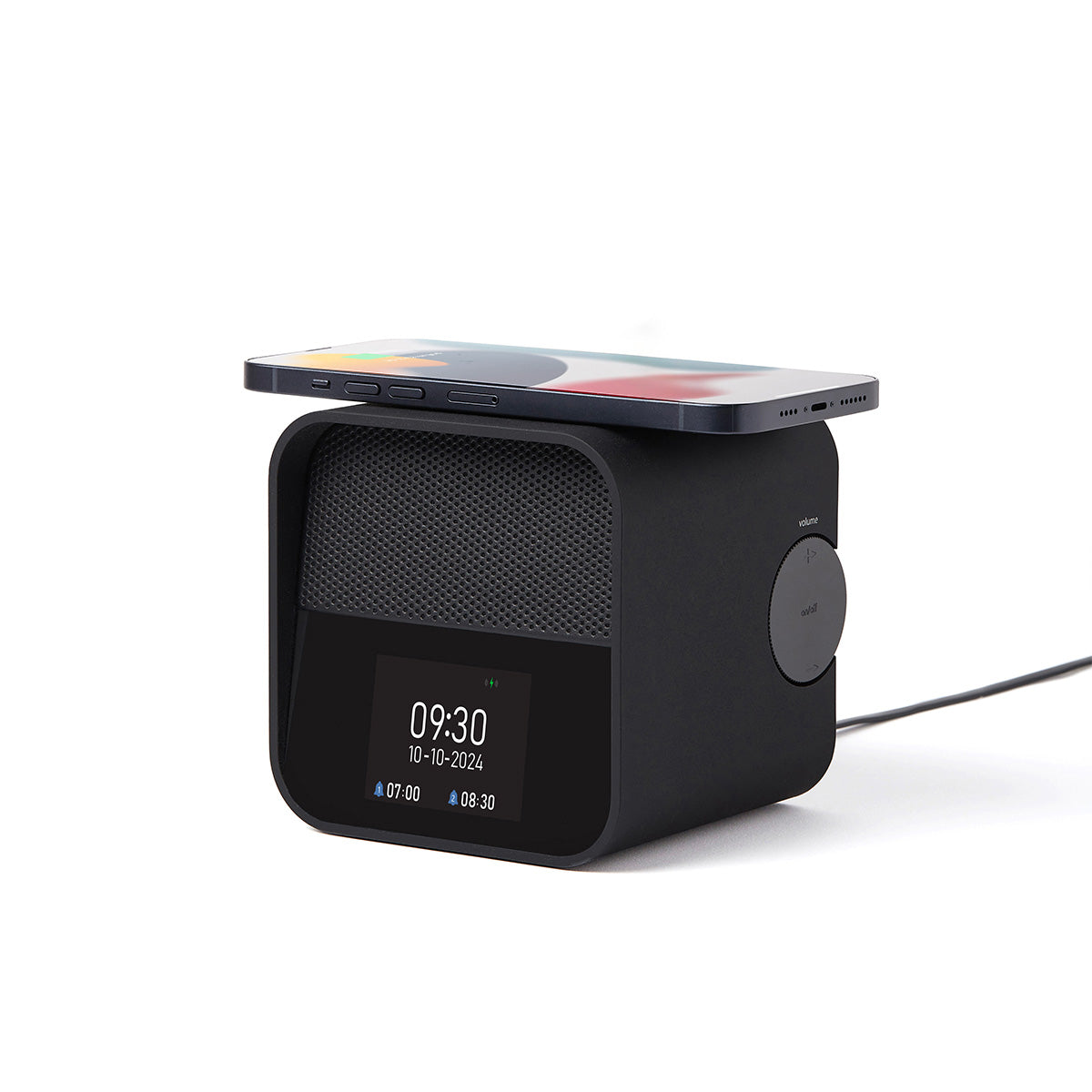 Lexon Oslo Dab & Fm Alarm Clock Radio / Bluetooth Speaker / Wireless Charger - Black 5