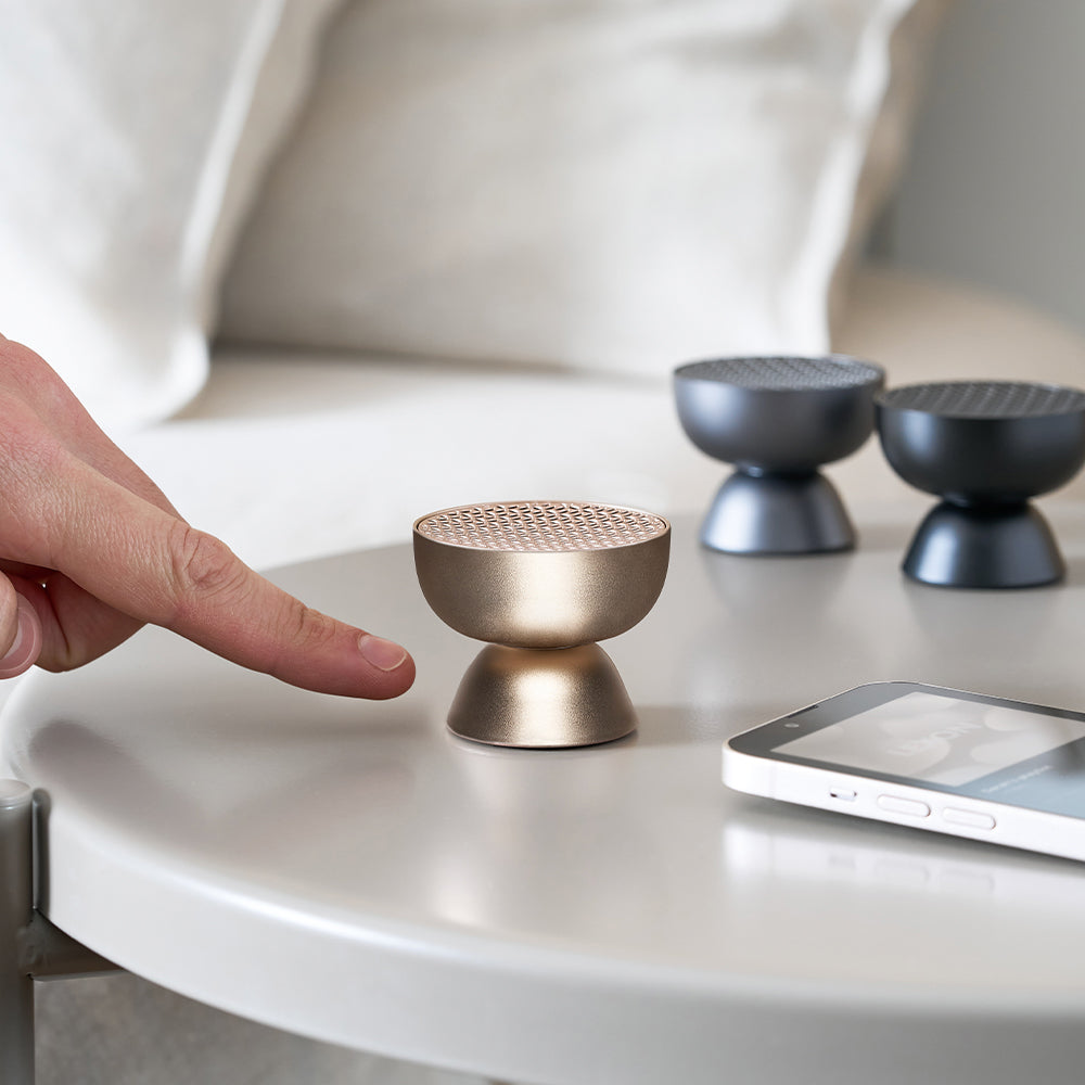 Lexon Tamo Infinitely Pairable Bluetooth Speaker - Gold 5