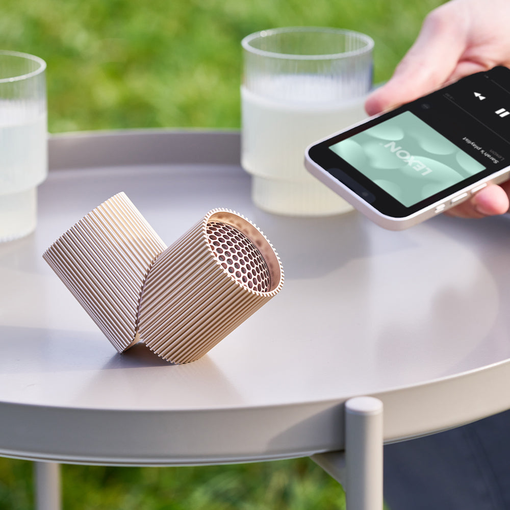 Lexon Ray Set Of Magnetic Bluetooth Speakers - Gold 4
