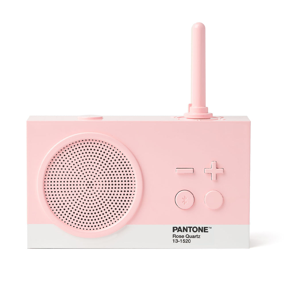 Lexon GIFT Set PANTONE - Includes Mino+ Mini Speaker, Flip Classic Clock, Mina M Lamp, Thykho 3  Speaker - Rose Pink 3