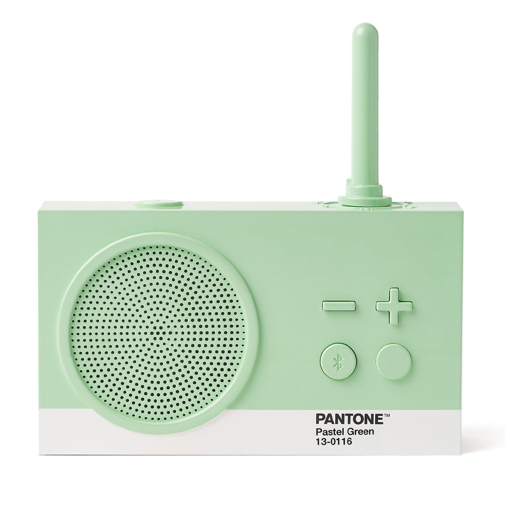 Lexon GIFT Set PANTONE - Includes Mino+ Mini Speaker, Flip Classic Clock, Mina M Lamp, Thykho 3  Speaker - Green 4