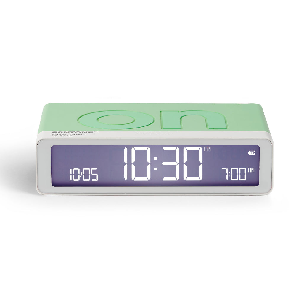 Lexon GIFT Set PANTONE - Includes Mino+ Mini Speaker, Flip Classic Clock, Mina M Lamp, Thykho 3  Speaker - Green 6
