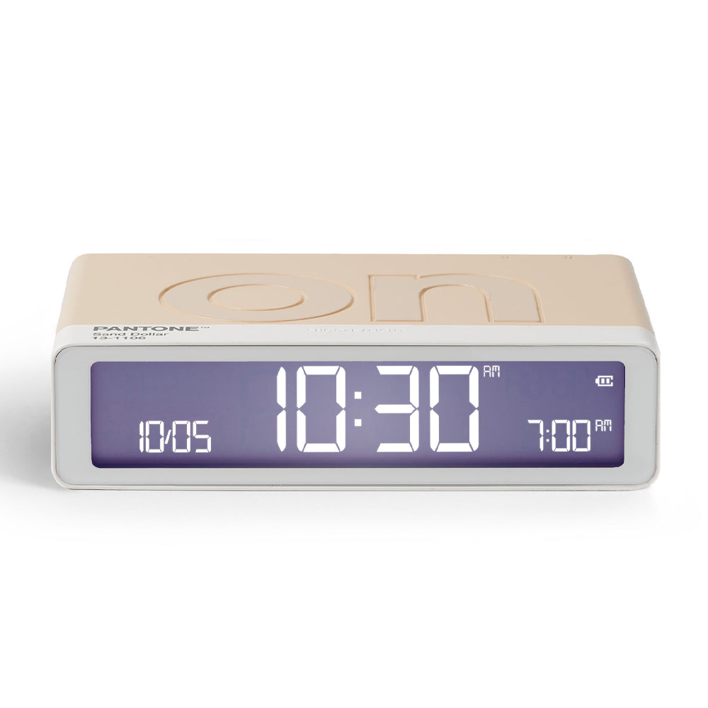 Lexon GIFT Set PANTONE - Includes Mino+ Mini Speaker, Flip Classic Clock, Mina M Lamp, Thykho 3  Speaker - Sand 3