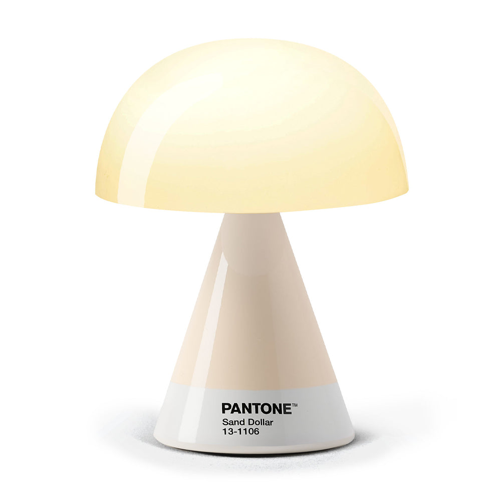 Lexon GIFT Set PANTONE - Includes Mino+ Mini Speaker, Flip Classic Clock, Mina M Lamp, Thykho 3  Speaker - Sand 6