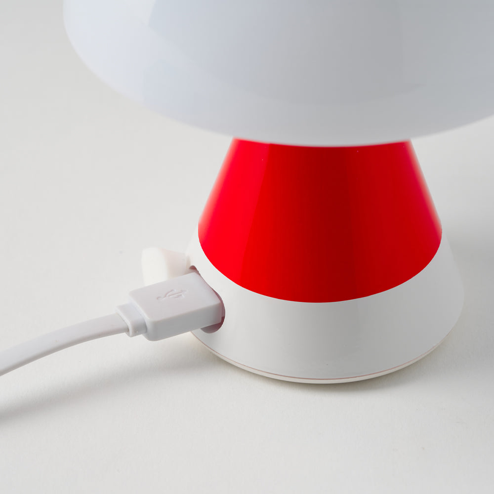 Lexon Mina M Medium Portable Led Lamp PANTONE -2035 Red 3