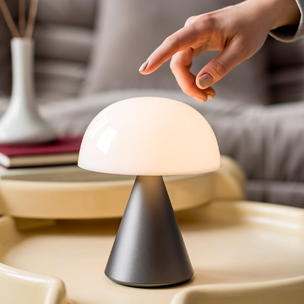 Lexon Mina L Large Portable Led Lamp - Gunmetal 4